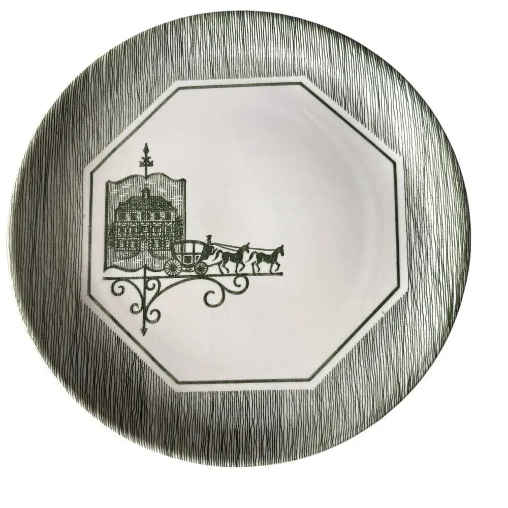 4 Vintage Scio Olde Orleans 7 1/4” Dessert Plates